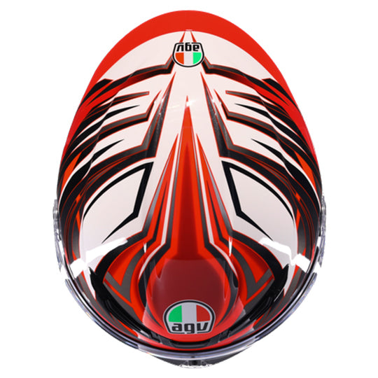 AGV K6-S Reeval Helmet - White Red Grey