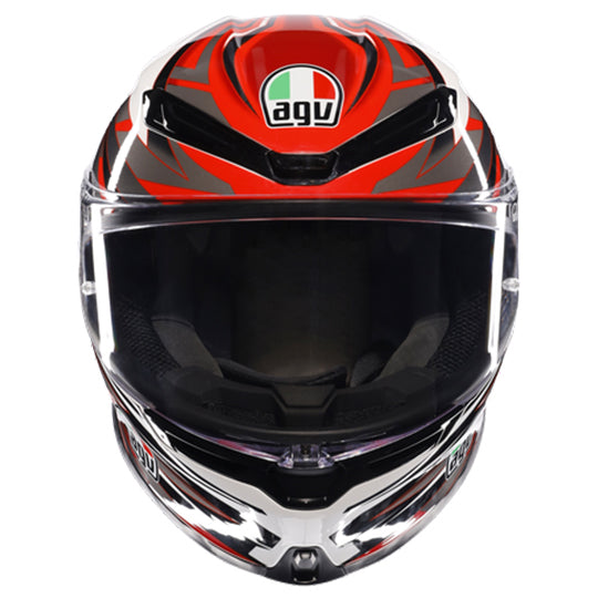 AGV K6-S Reeval Helmet - White Red Grey