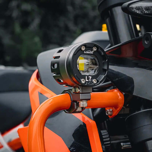Loboo L7S Motorcycle Auxiliary Lights - Ø 67mm - Black