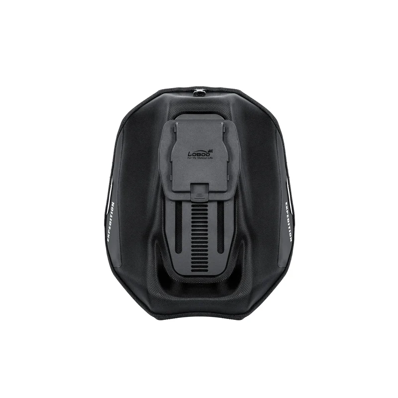 Loboo Adventure Motorcycle Tank Bag with Magnetic Quick-Release System and Rain Cover (BTB20BK) with Adapter