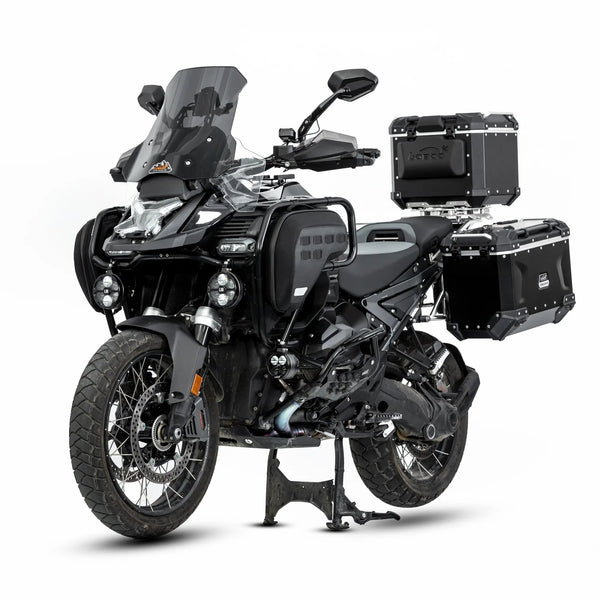 Loboo BMW R1300 GSA Glosssy Carbon Fiber Radiator Cover + Fastner (CRCB151-G) - Motofever