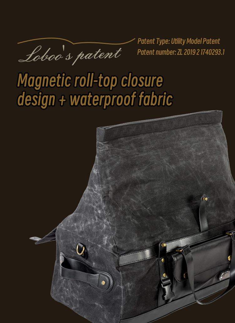 Loboo Vintage Tail Bag 40L - Black (BWB40BK)