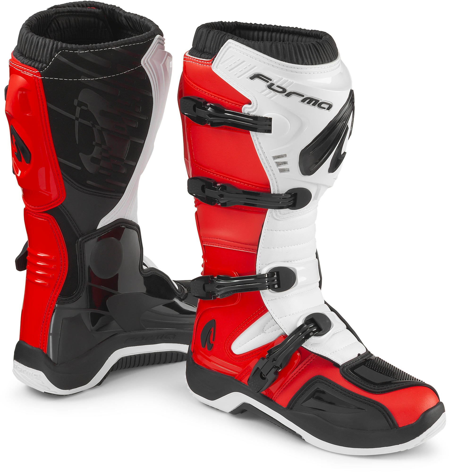 Forma Traction Boots - Red White Black