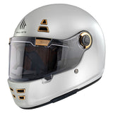 MT Jarama  A0 Solid Gloss Helmet - Pearl White