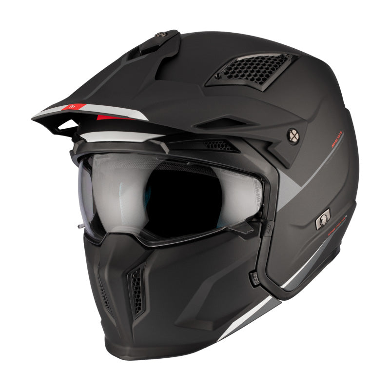 MT Streetfighter SV S Solid A1 Matte Helmet - Black