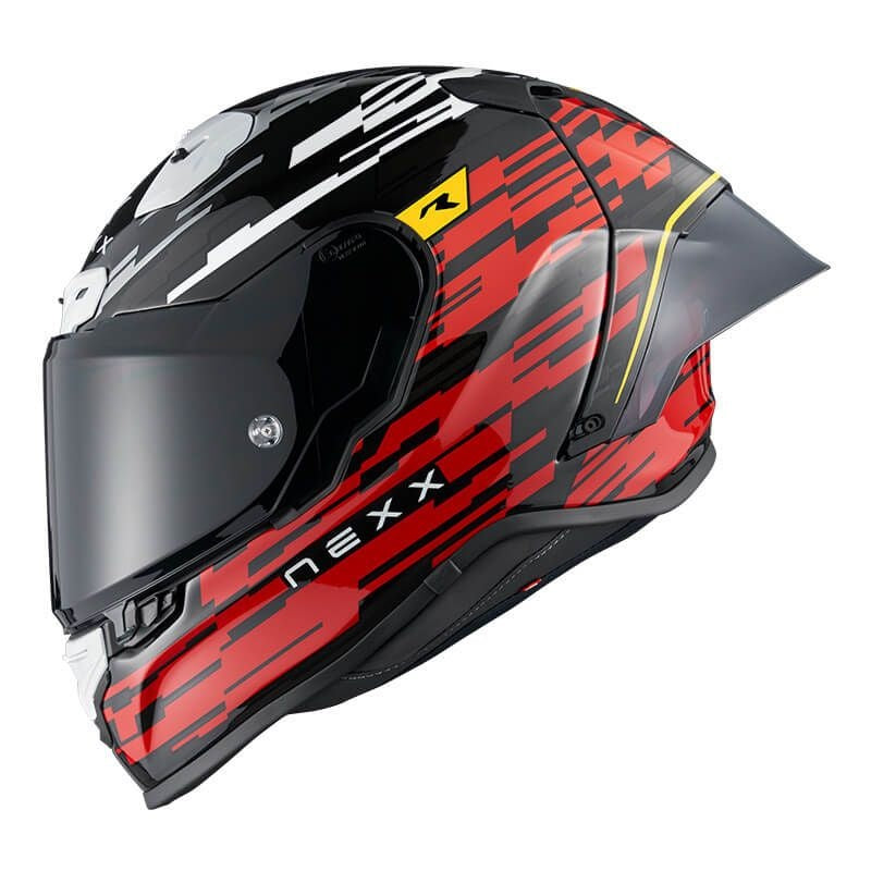 Nexx X.R3R Glitch Racer Helmet - Red White