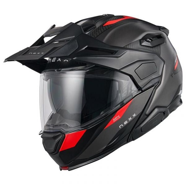 Nexx X.Lifecountry Terra Matt Helmet - Grey Red