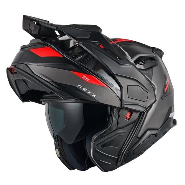 Nexx X.Lifecountry Terra Matt Helmet - Grey Red