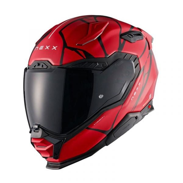 Nexx X.WST3 B-Side Matt Helmet - Red Black