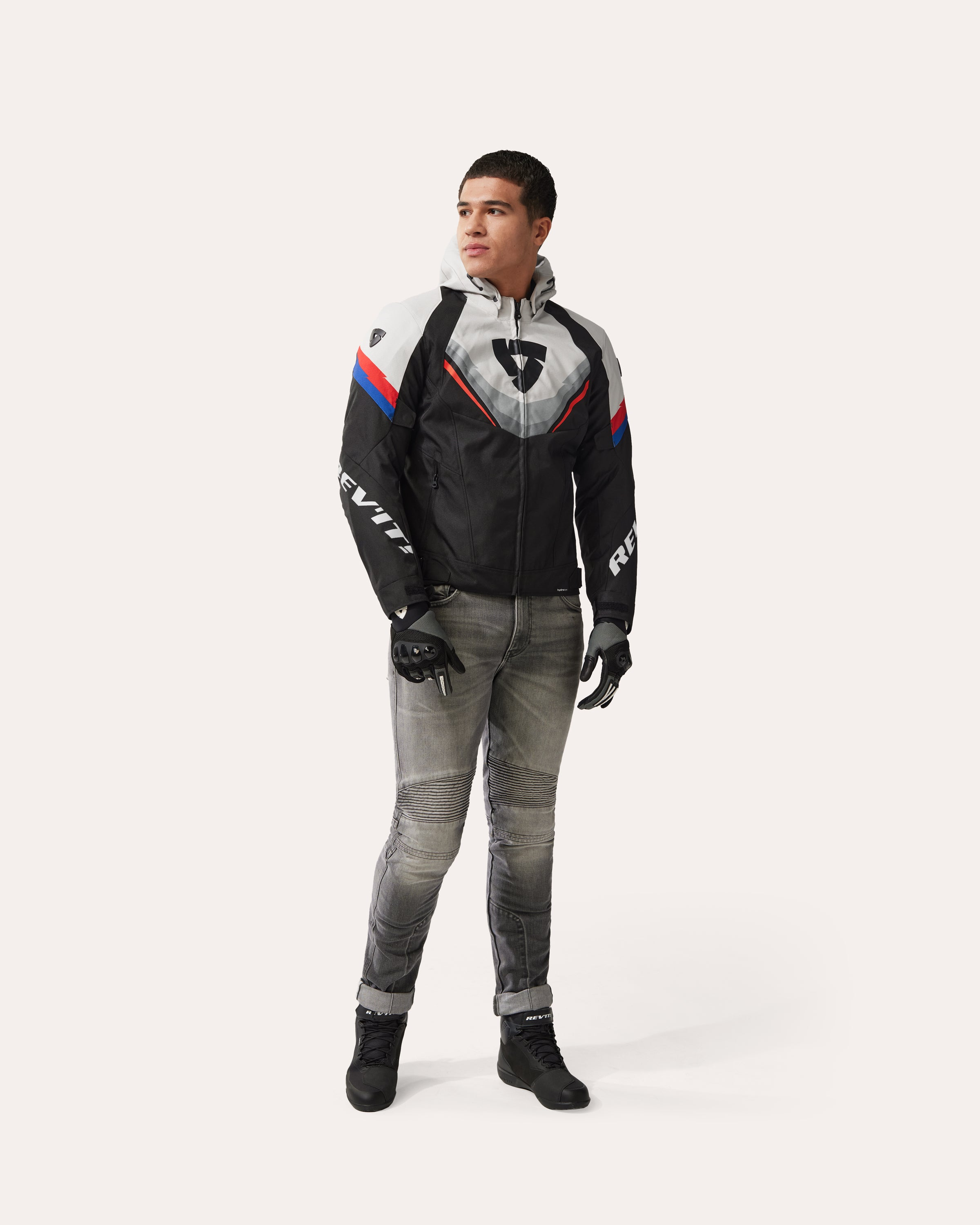 Rev'it! Jacket - Quantum 3 H2O - Black Light Gray