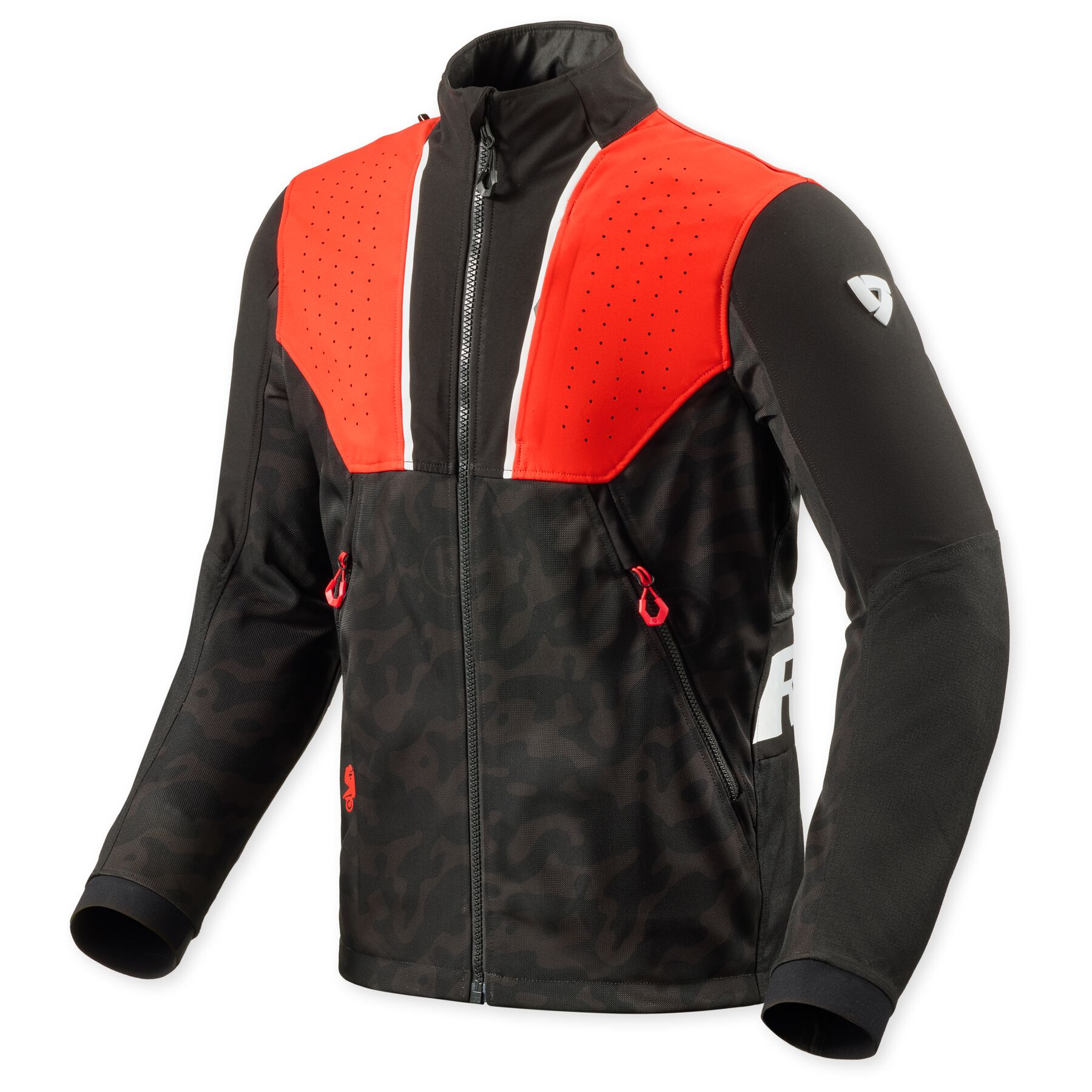 Rev'it! Jacket - Africa - Black Red