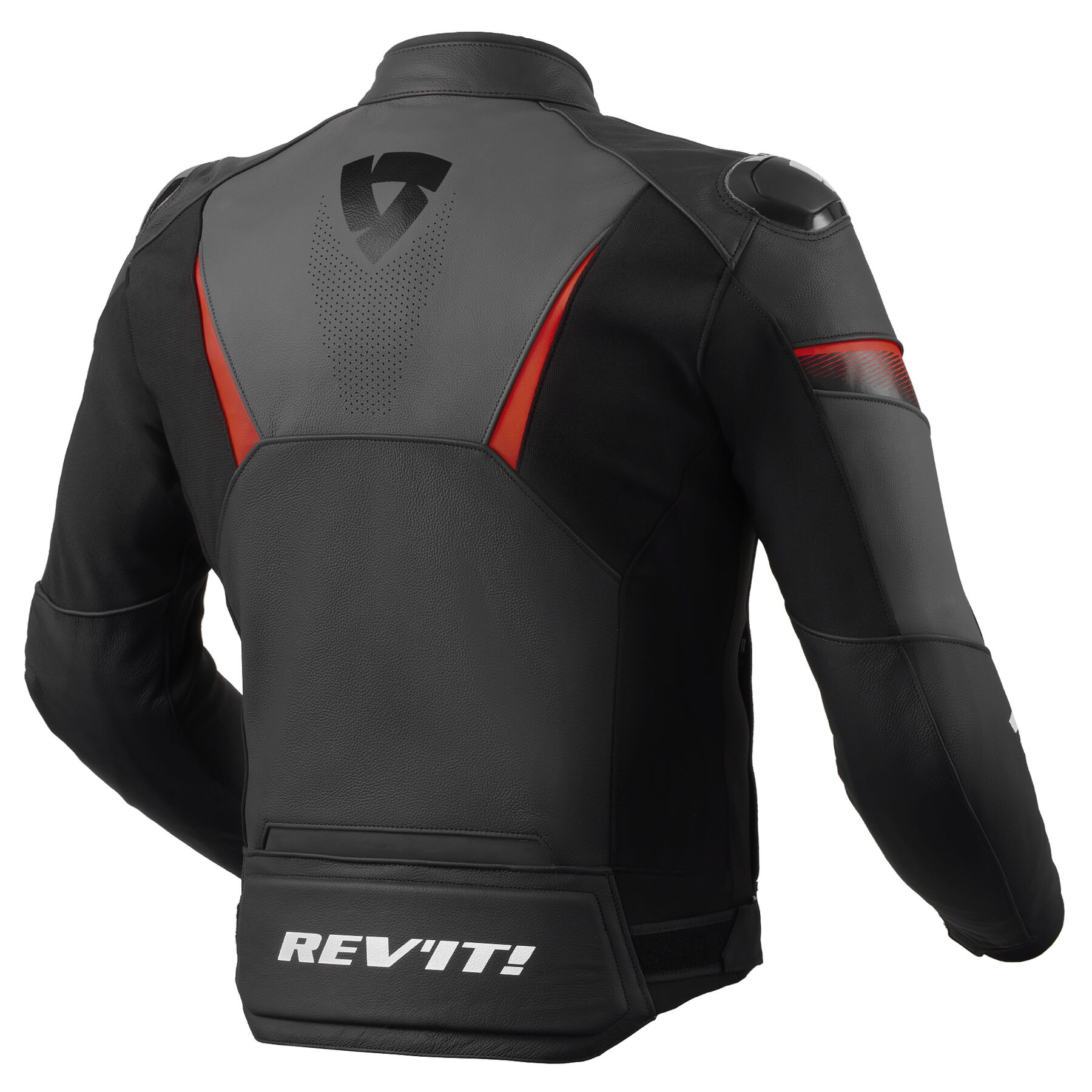 Rev'it! Argon 2 Leather Jacket - Black Red