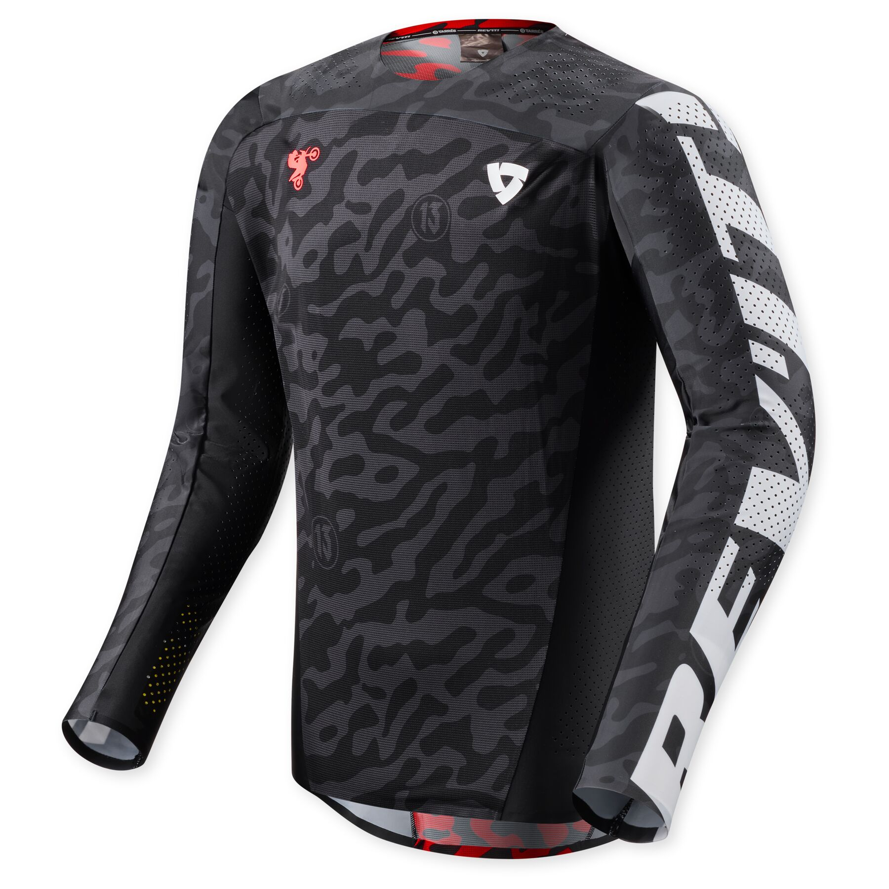 Rev'it! Jersey - Thirteen- Black Red