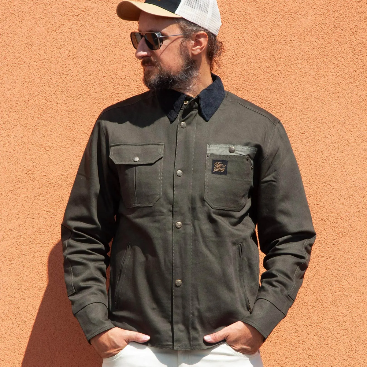 Age Of Glory Jacket - Runaway Riding Shirt - Dark Olive