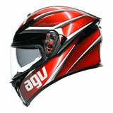 AGV K5 S Tempest Gloss Helmet - Black Red