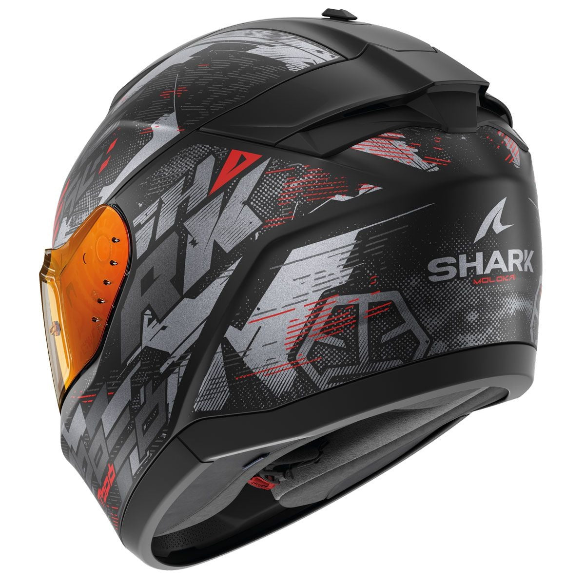 Shark Ridill 2 MOLOKAI Matt Helmet (KAR) - Black Anthracite Red