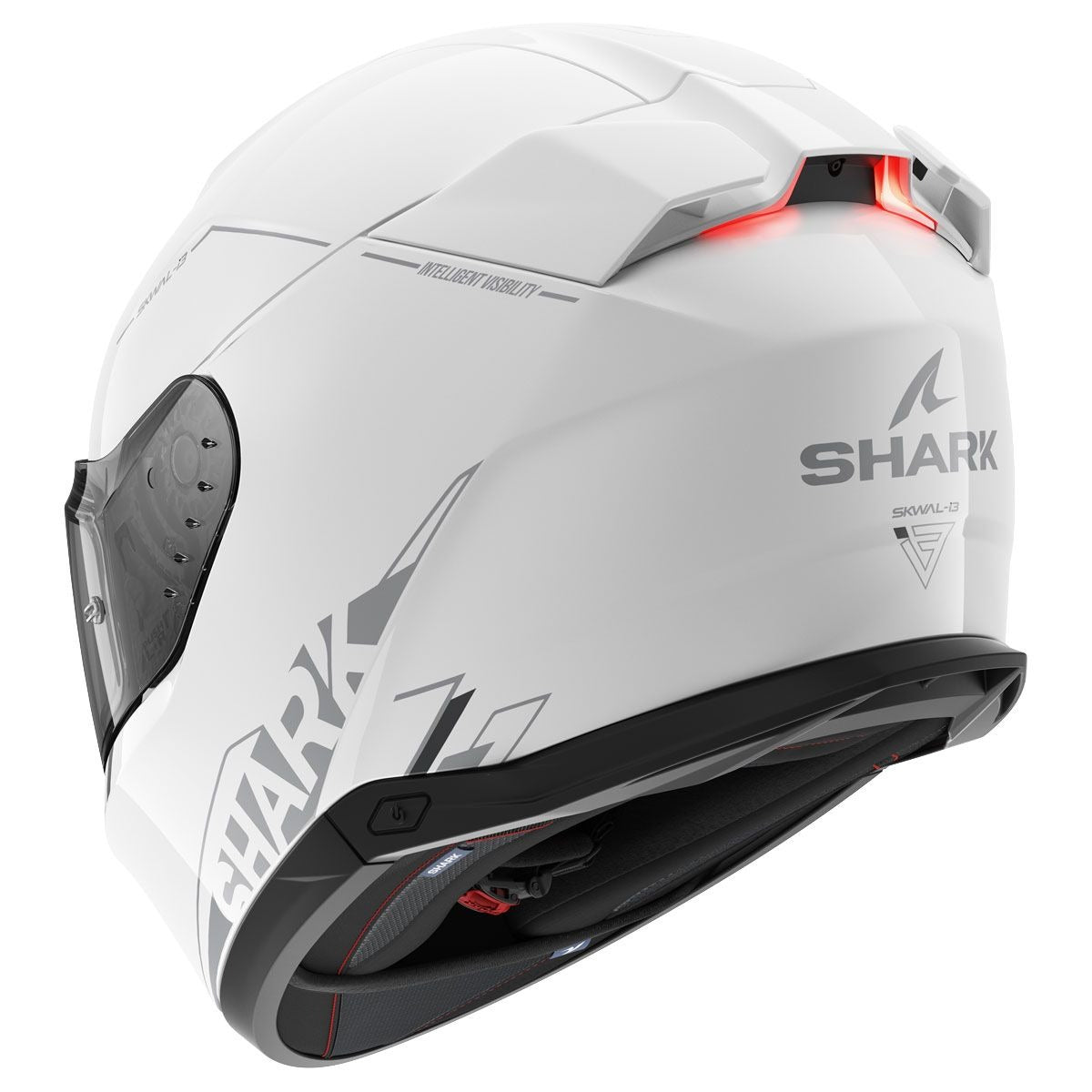 Shark Skwal i3 Blank SP Gloss Helmet (WSA) - White Silver Anthracite