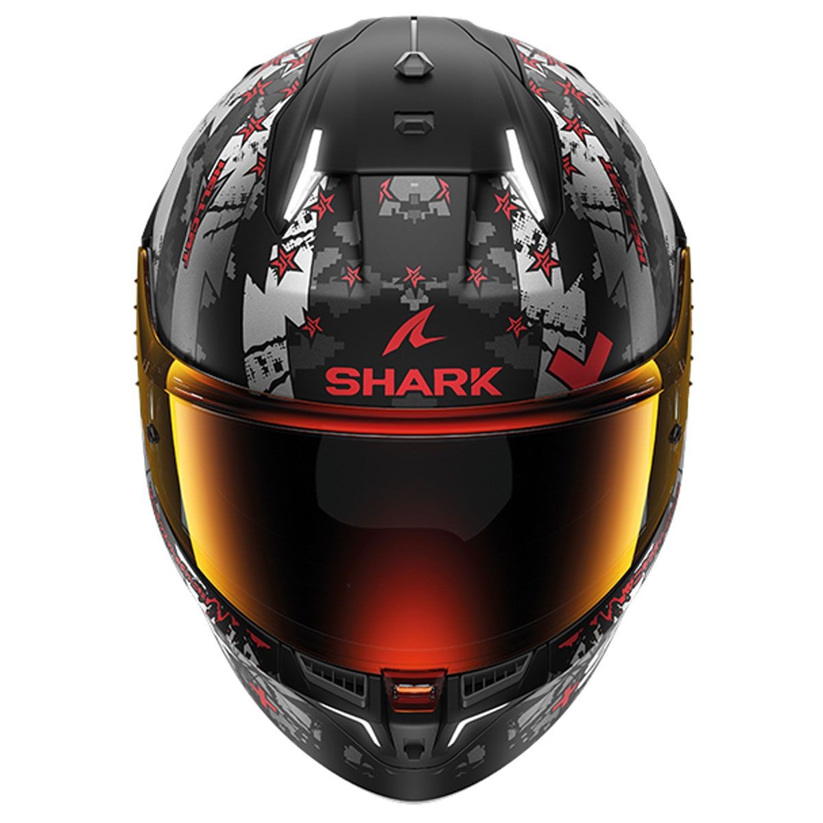 Shark Skwal i3 Hellcat Matt Helmet (KUR) - Black White Gray