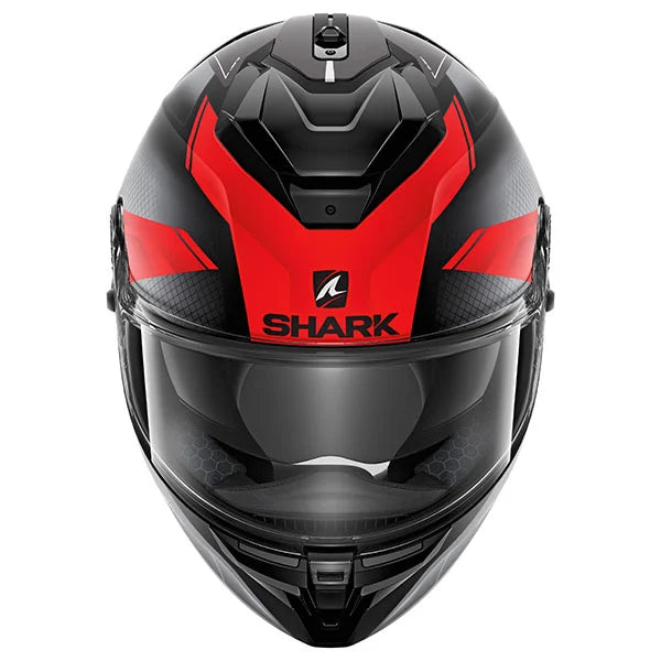Shark Spartan GT Elgen Matt Helmet - Black Red
