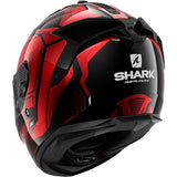 Shark Spartan GT Replikan Helmet - Black Red Gray