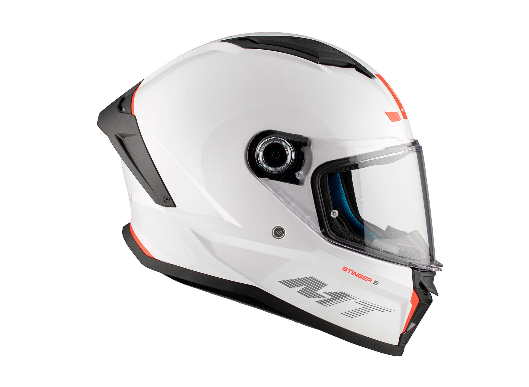 MT Stinger 2 Solid A0 Gloss Helmet - Pearl White