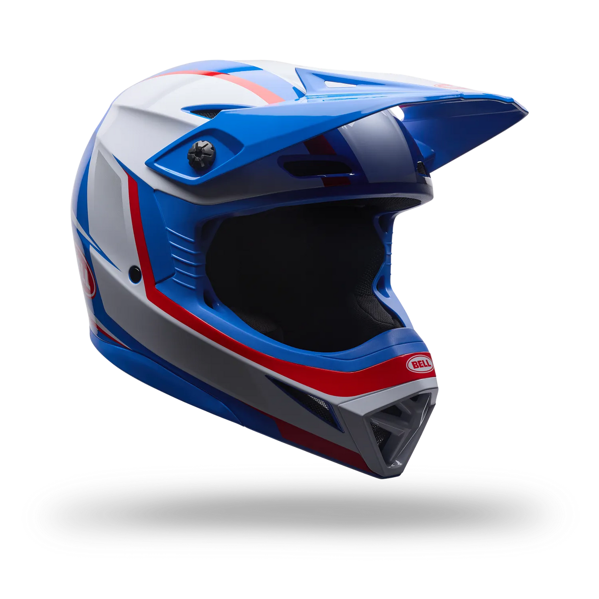 Bell Helmet - Youth MX-10 MIPS - Spiral - White Red Blue