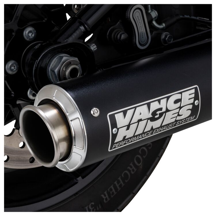 Vance & Hines Exhaust - Slip-On - SuperSport - HD Softail (2025-2026) - Wrinkle Black - Motofever