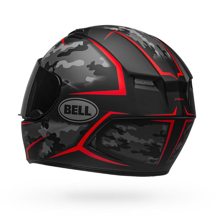 Bell Qualifier Stealth Camo Matte Helmet - Black Red