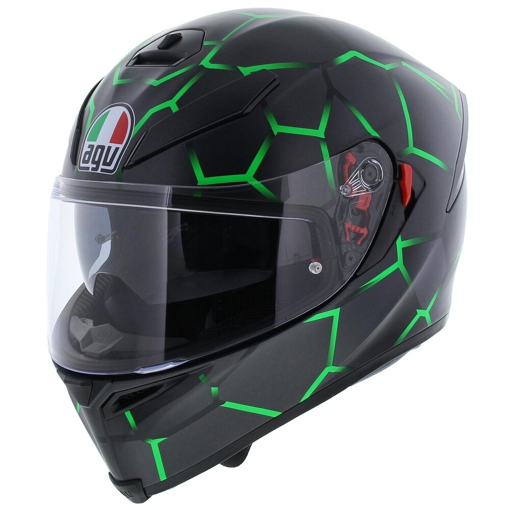 AGV K5 S Vulcanum Matte Helmet - Green - Motofever