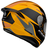 MT Targo Pro Sound Gloss Yellow Black Helmet