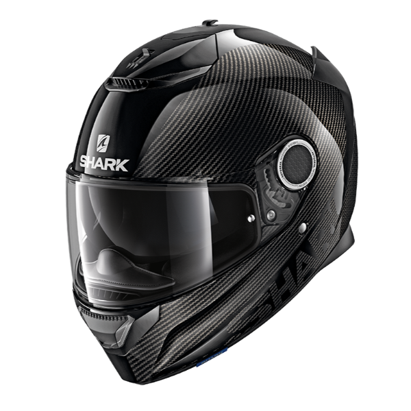 Shark Spartan Carbon Skin Glossy Helmet - Black