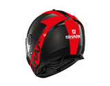 Shark Spartan Carbon Skin Glossy Helmet - Black Red