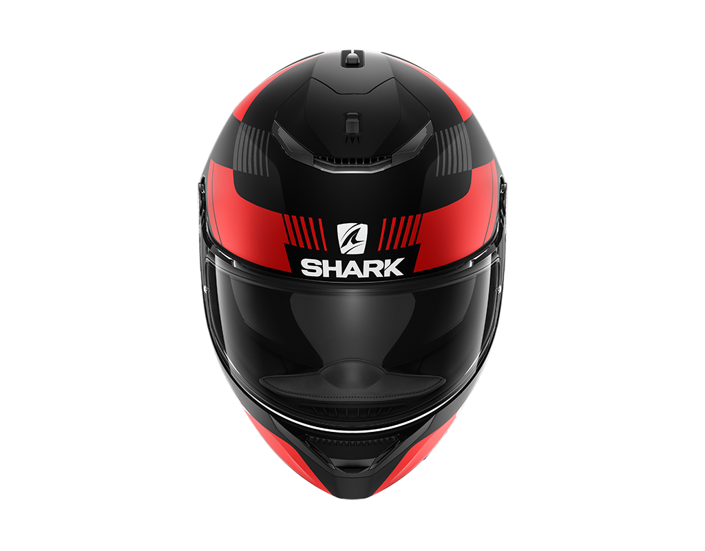 Shark Spartan Strad Matt Helmet - Black Red