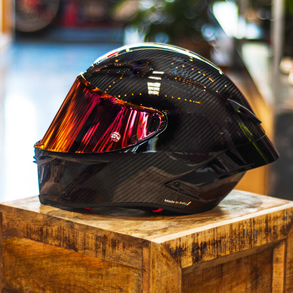 agv pista gp iridium RR Full Face Motorcycle Helmet (Iridium Carbon, X-Small) : Automotive enabling the selection of the ideal thickness in the upper part of the head Iridium Visor Agv Gp Pro