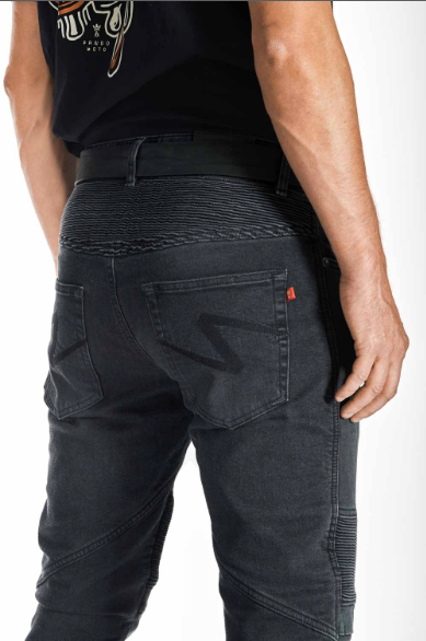 Pando Moto KARL DEVIL 9 Jeans, Length 32 - Black