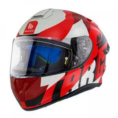 MT Targo Pro Biger C5 Matt Helmet - Pearl Red
