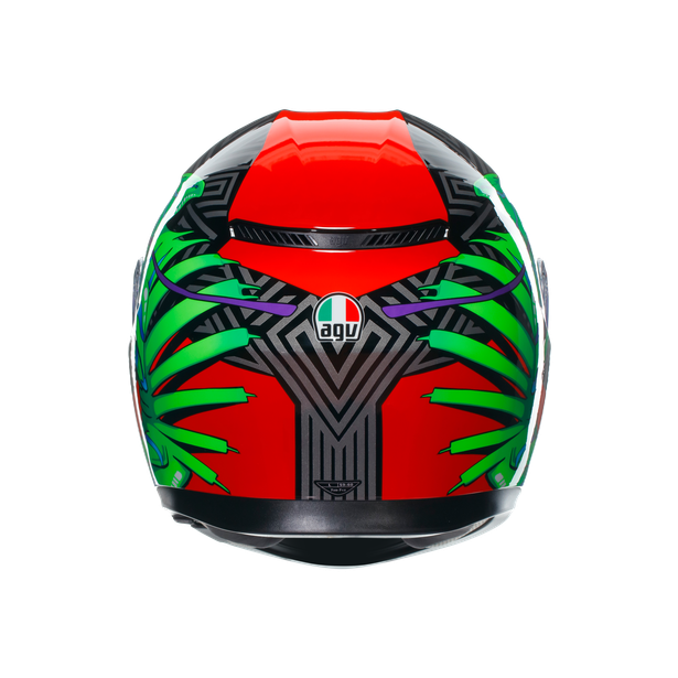 AGV K3 KAMALEON Helmet - Black Red Green