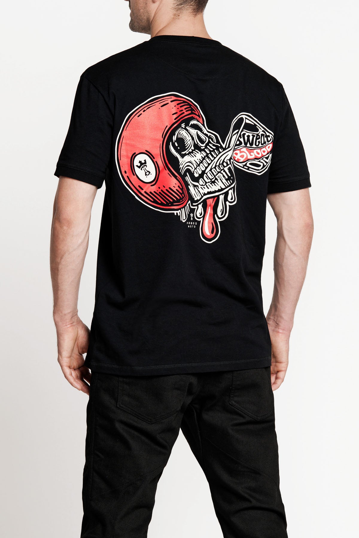 Pando Moto Mike Red Skull 1 T-Shirt