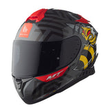 MT Targo Bee B5 Gloss Helmet - Fluo Red