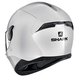 Shark D-Skwal 2 Blank Gloss Helmet - White