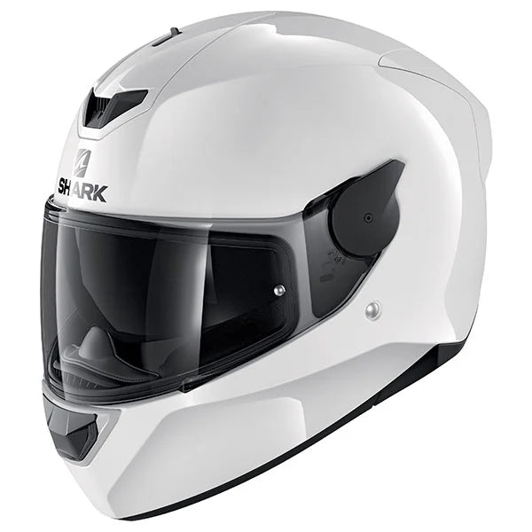 Shark D-Skwal 2 Blank Gloss Helmet - White